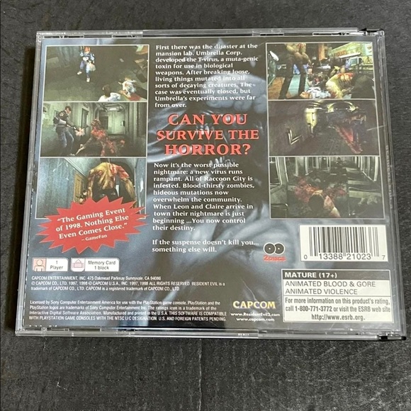 RESIDENT EVIL II FOR PLAYSTATION NM CONDITION - Picture 7 of 7